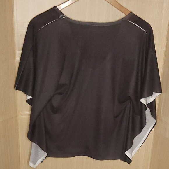 Hang Ten Womens Black Knit Poncho Style Top Large - Picture 2 of 7